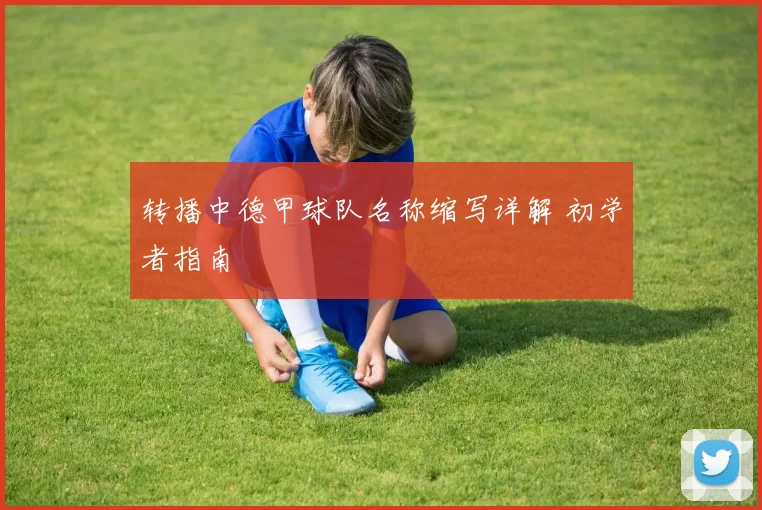 转播中德甲球队名称缩写详解 初学者指南